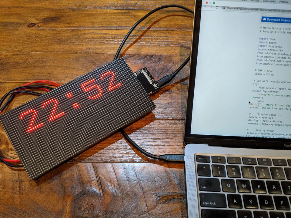 Pixel-y Panel Project: Clock & Serial Console